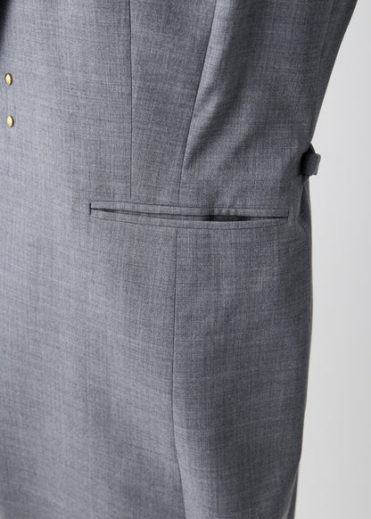 受注　2/80 Wool／vest H-gray【F015-03004】