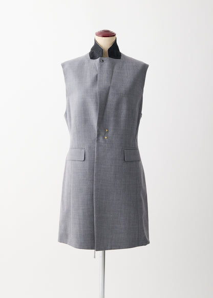 受注　2/80 Wool／vest H-gray【F015-03004】