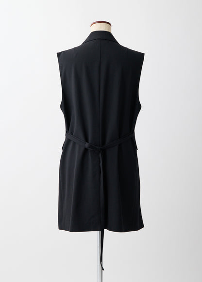 受注　2/80 Wool／vest black【F015-03004】