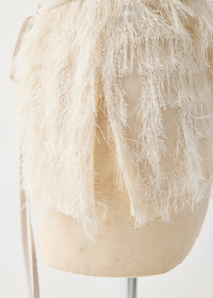 受注　JQ fringe／blouse écru【F015-08021】