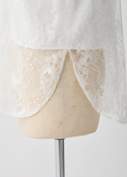 受注　Lace／blouse white【F015-08017】