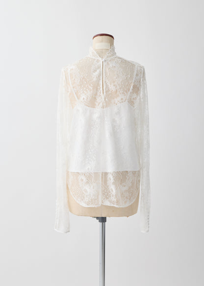 受注　Lace／blouse white【F015-08017】