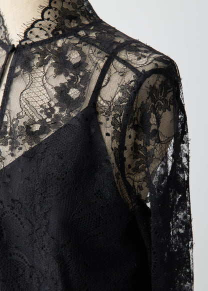 受注　Lace／blouse black【F015-08017】