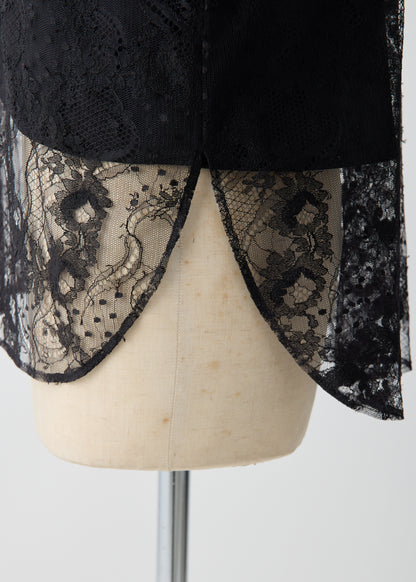 受注　Lace／blouse black【F015-08017】
