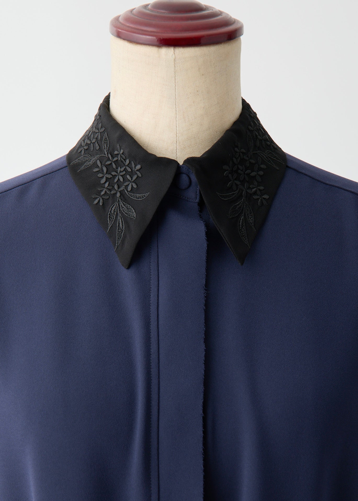 Stretch Twill (Spiraea)／one-piece navy・black【F015-05011】