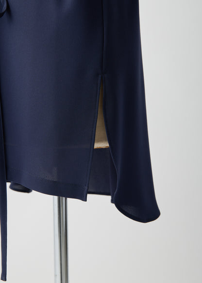 受注　Stretch Twill (Spiraea)／blouse navy・black【F015-08013】
