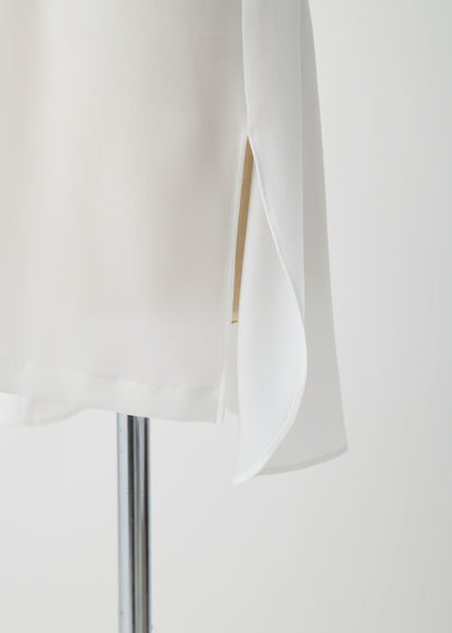 受注　Stretch Twill (Spiraea)／blouse white【F015-08013】