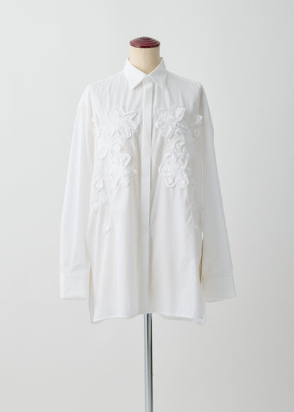 受注　Wander Bloom(chambray)／shirt【F015-08010】