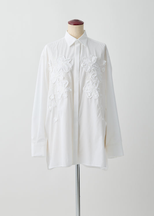 受注　Wander Bloom(chambray)／shirt【F015-08010】