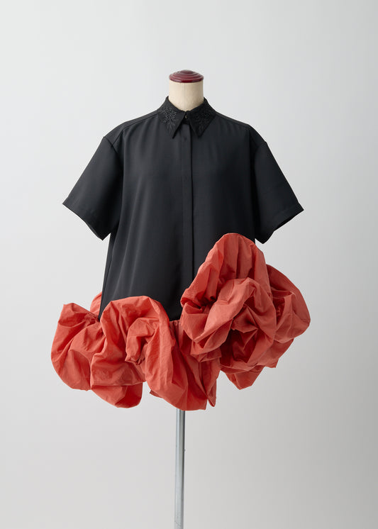 受注　Bloom Voyage／tunic black【F015-08025】