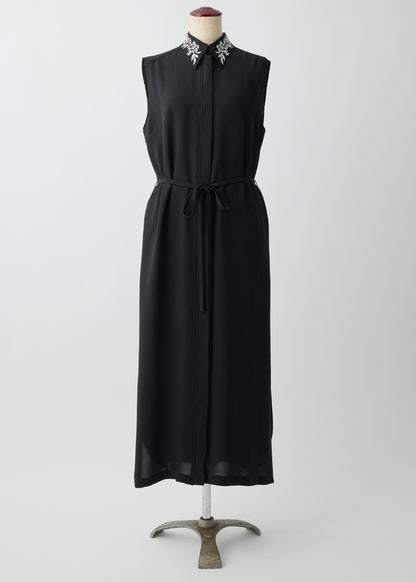 受注　Stretch Twill (Spiraea)／one-piece navy・black【F015-05011】