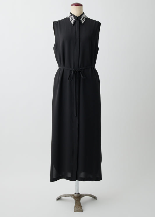 受注　Stretch Twill (Spiraea)／one-piece navy・black【F015-05011】