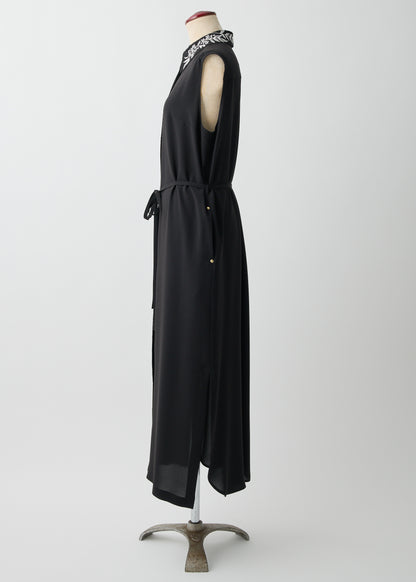 受注　Stretch Twill (Spiraea)／one-piece navy・black【F015-05011】