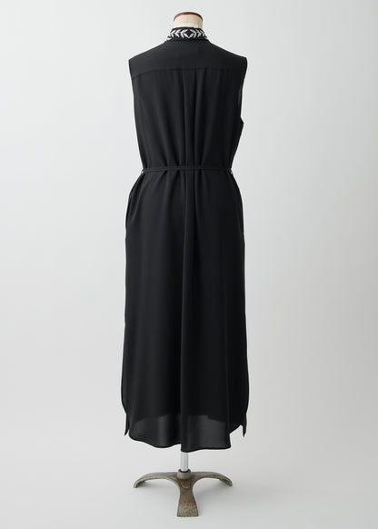 受注　Stretch Twill (Spiraea)／one-piece navy・black【F015-05011】