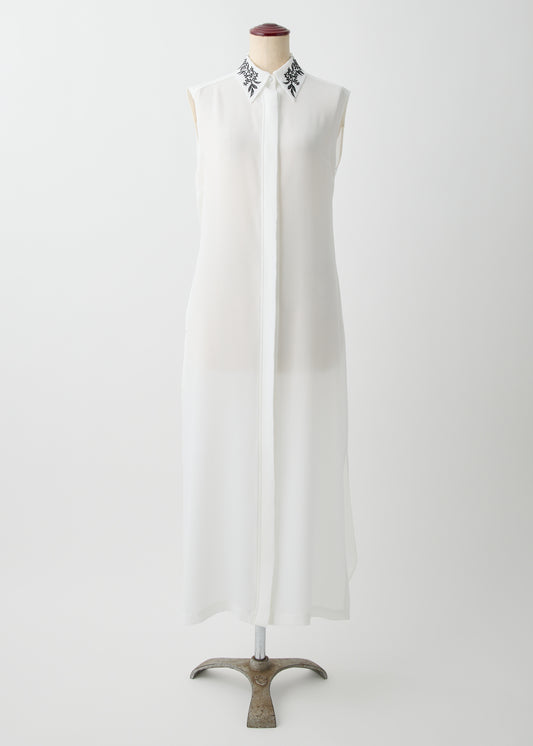 受注　Stretch Twill (Spiraea)／one-piece white【F015-05011】