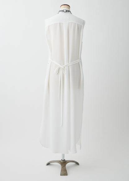 受注　Stretch Twill (Spiraea)／one-piece white【F015-05011】