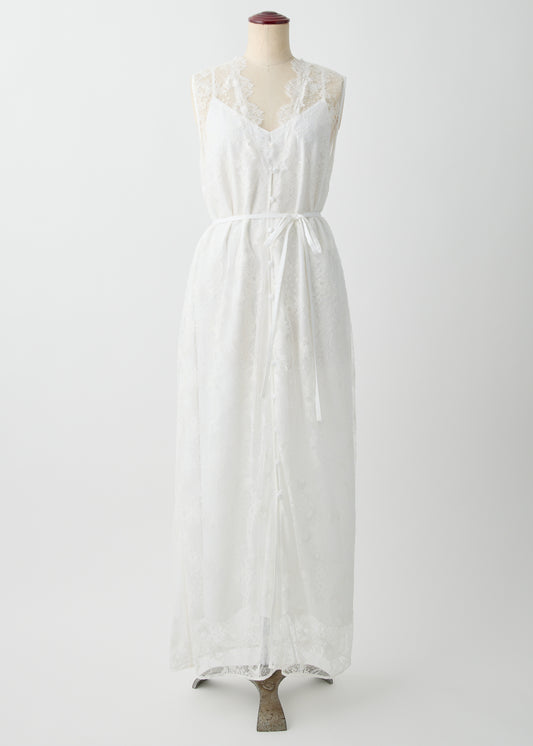 受注　Lace／one-piece white【F015-05018】