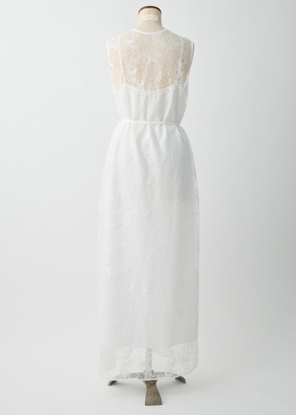 受注　Lace／one-piece white【F015-05018】