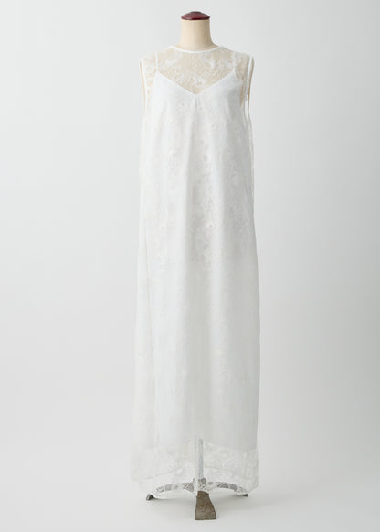 受注　Lace／one-piece white【F015-05018】