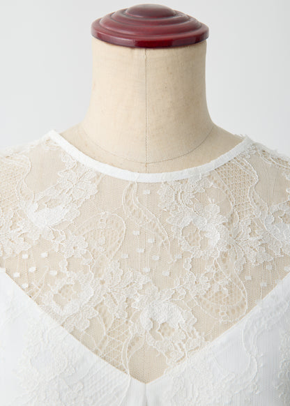受注　Lace／one-piece white【F015-05018】