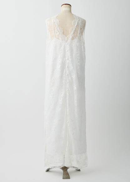 受注　Lace／one-piece white【F015-05018】