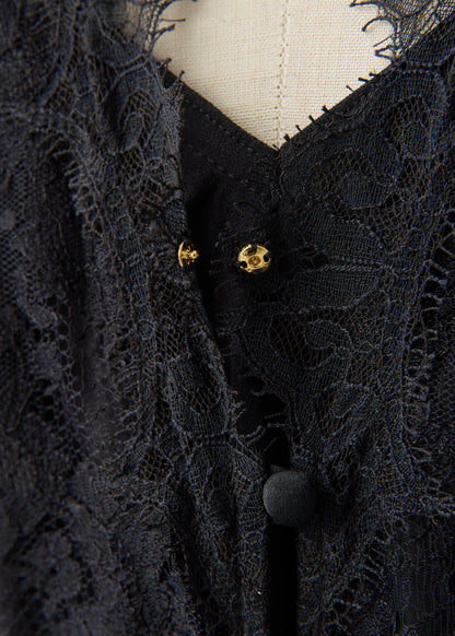 受注　Lace／one-piece black【F015-05018】