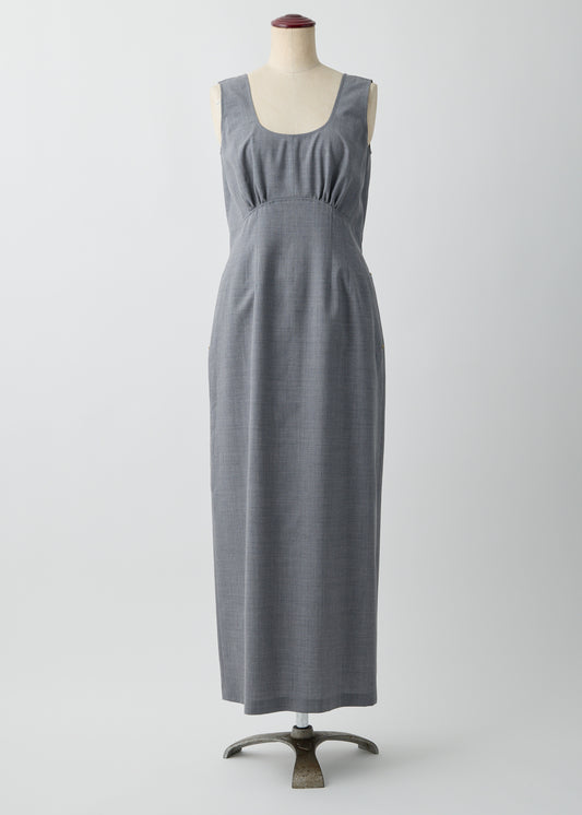 受注　2/80 Wool／one-piece H-gray【F015-05007】