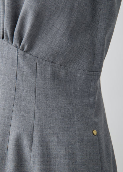 受注　2/80 Wool／one-piece H-gray【F015-05007】