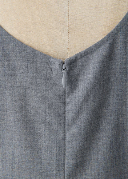受注　2/80 Wool／one-piece H-gray【F015-05007】