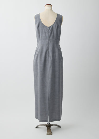 受注　2/80 Wool／one-piece H-gray【F015-05007】