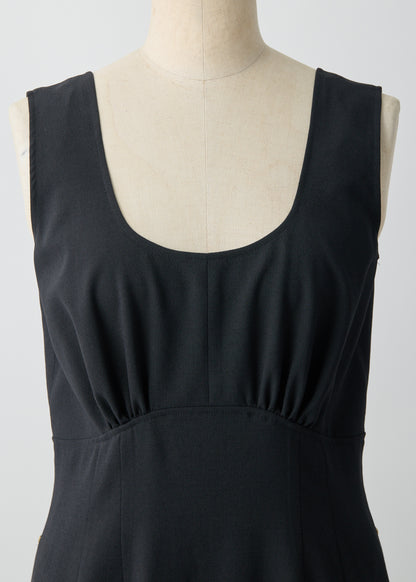 受注　2/80 Wool／one-piece black【F015-05007】