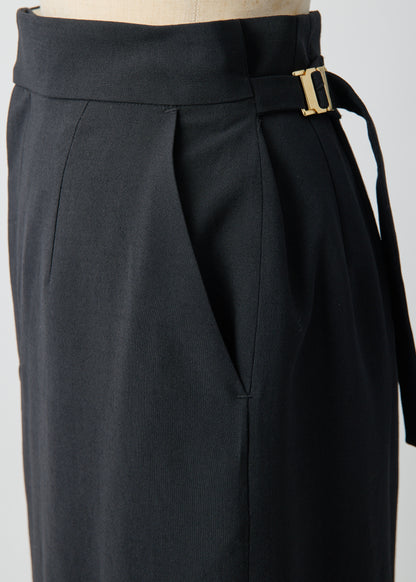 受注　2/80 Wool／skirt black【F015-07006】