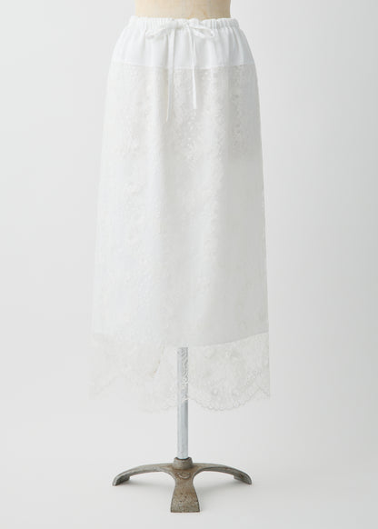受注　Lace／skirt white【F015-07016】