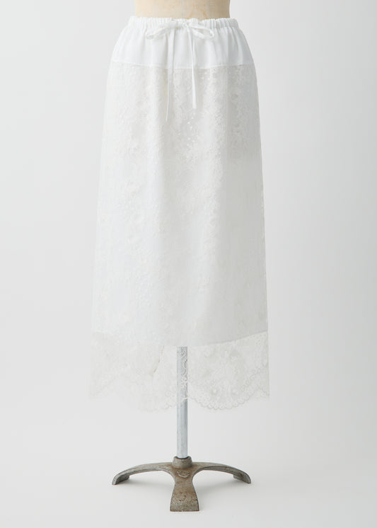 受注　Lace／skirt white【F015-07016】
