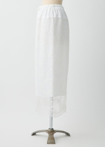 受注　Lace／skirt white【F015-07016】
