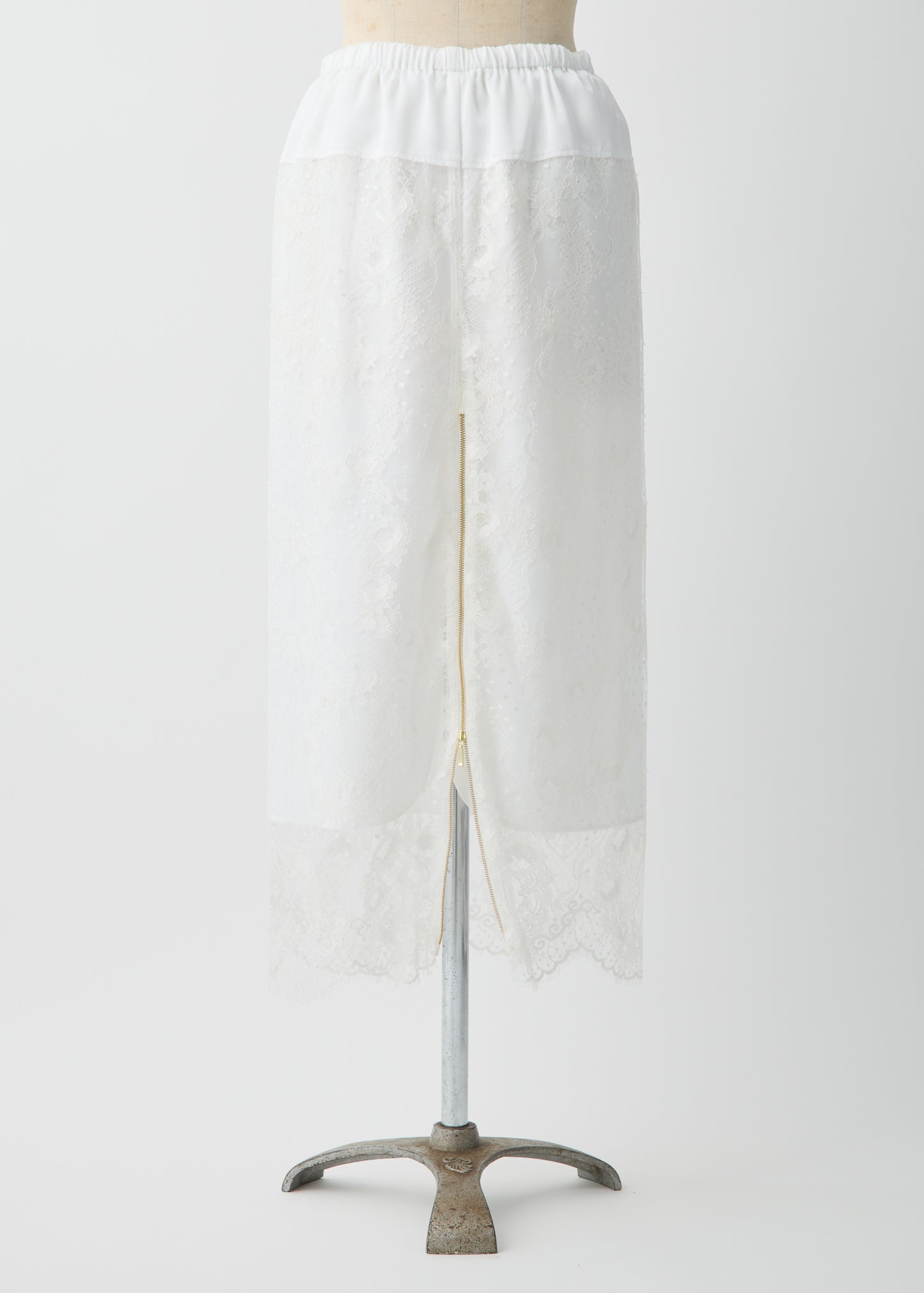 受注　Lace／skirt white【F015-07016】
