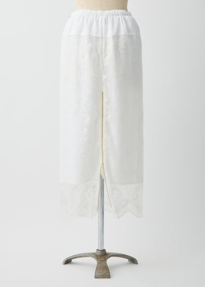受注　Lace／skirt white【F015-07016】
