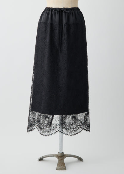 受注　Lace／skirt black【F015-07016】