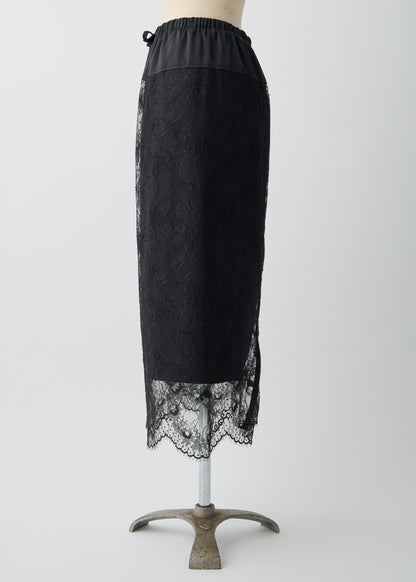 受注　Lace／skirt black【F015-07016】