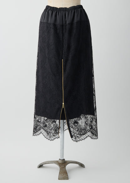 受注　Lace／skirt black【F015-07016】