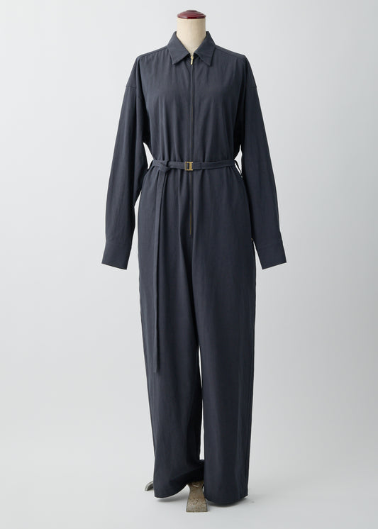 受注　Organic Field／jumpsuit white・ blue・navy・black【F015-06009】
