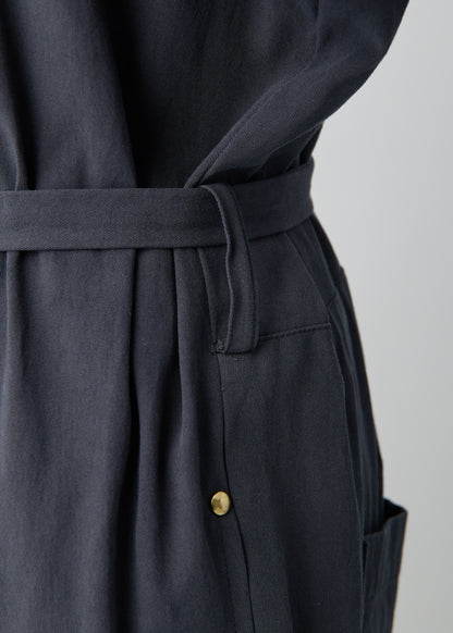 受注　Organic Field／jumpsuit white・ blue・navy・black【F015-06009】