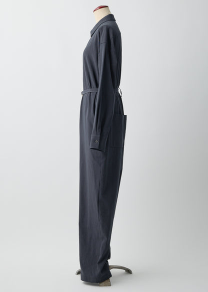 受注　Organic Field／jumpsuit white・ blue・navy・black【F015-06009】