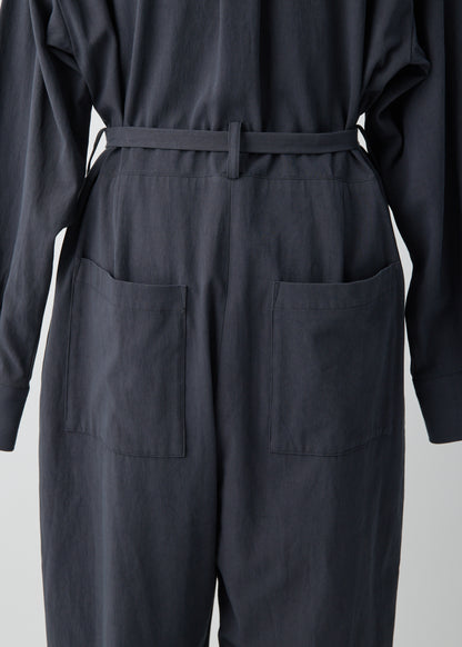受注　Organic Field／jumpsuit white・ blue・navy・black【F015-06009】
