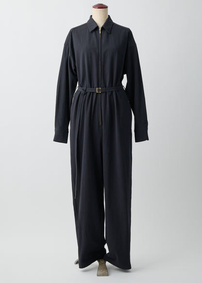 受注　Organic Field／jumpsuit white・ blue・navy・black【F015-06009】