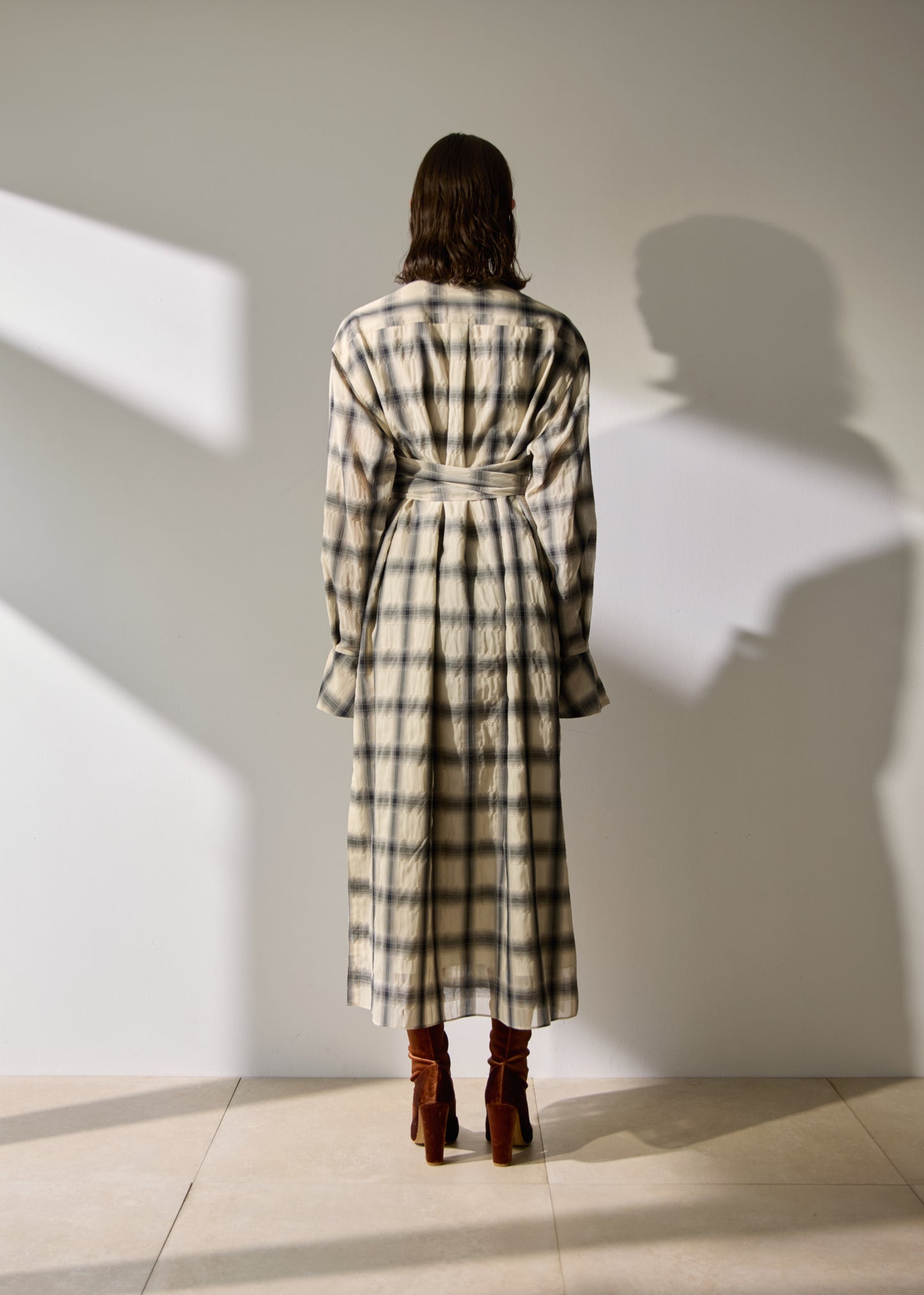 受注　Veil Check／one-piece【F016-05004】