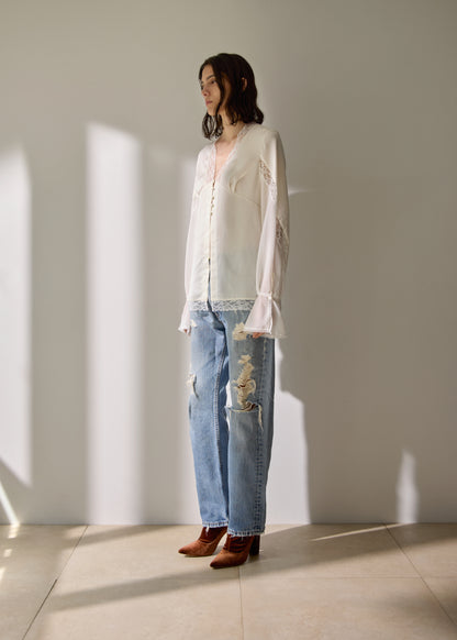 受注　satin／blouse【F016-08015】