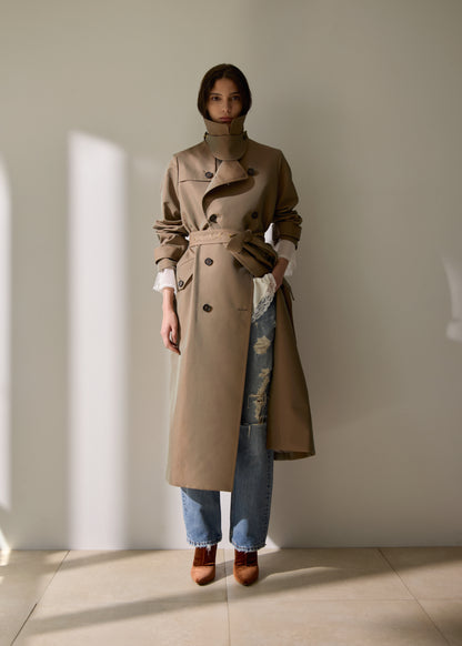 受注　Water-repellent twill／coat【F016-09013】
