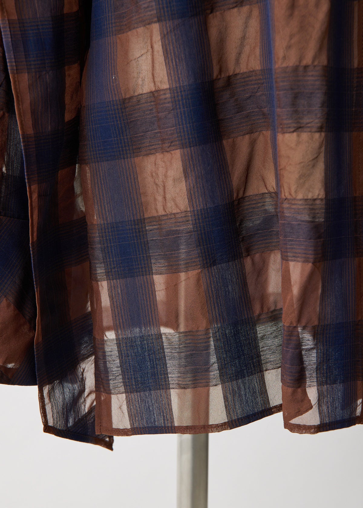 Veil Check／blouse【F016-08003】