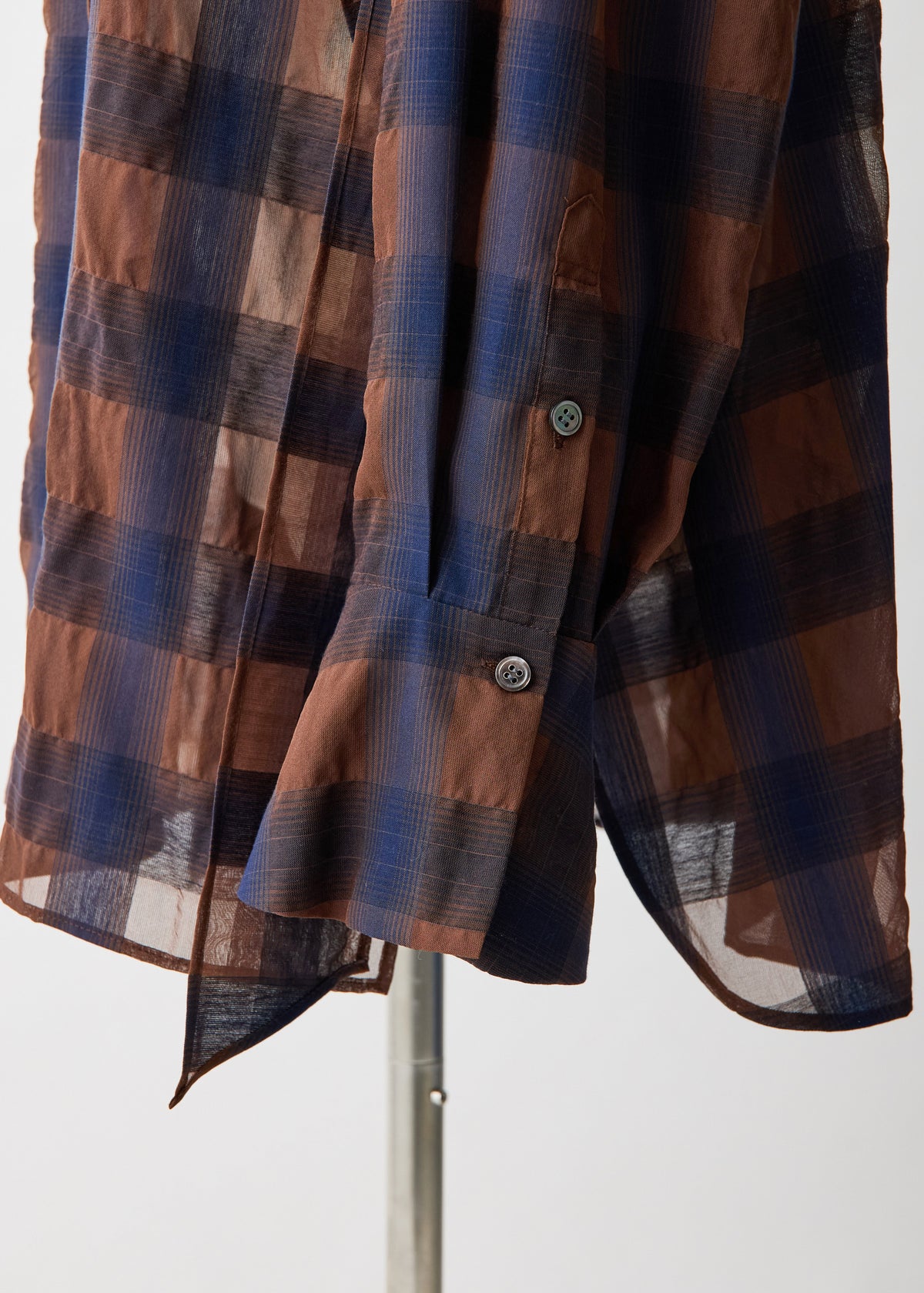 Veil Check／blouse【F016-08003】